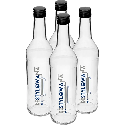 Botella de 500ml con tapa, impresa. Destilada 4 unidades - 2
