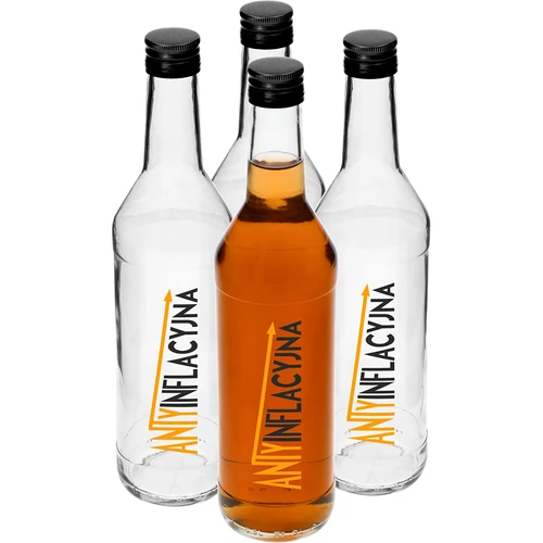 Botella de 500ml con tapa, impresión Antiinflacionaria 4 unidades  - 1 