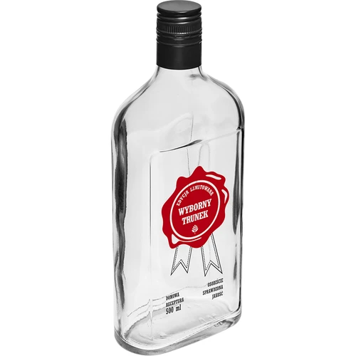 Botella de 500 ml con tapón de rosca, impresión «Wyborny Trunek», 1 ud. - 2