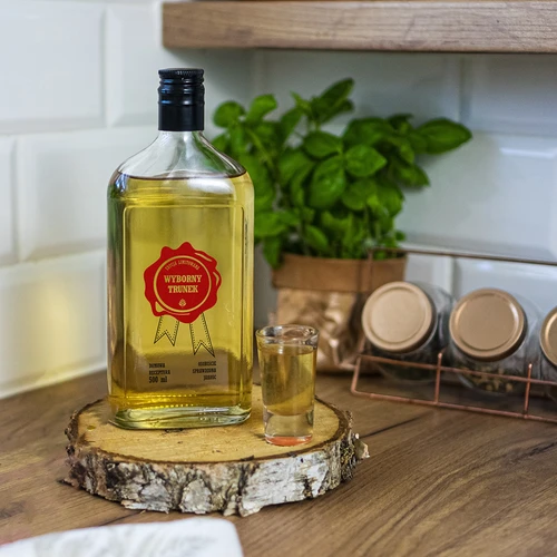 Botella de 500 ml con tapón de rosca, impresión «Wyborny Trunek», 1 ud. - 7