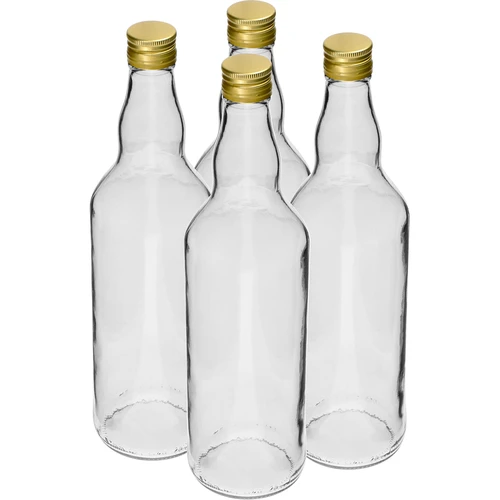 Botella de 700 ml para vodka con tapa - 4 unidades  - 1 