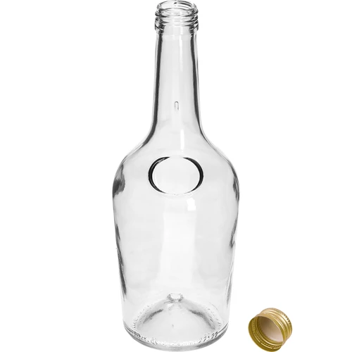 Botella GLORIA 0,5 L, con tapón de rosca dorado fi 28, 1 ud. - 2