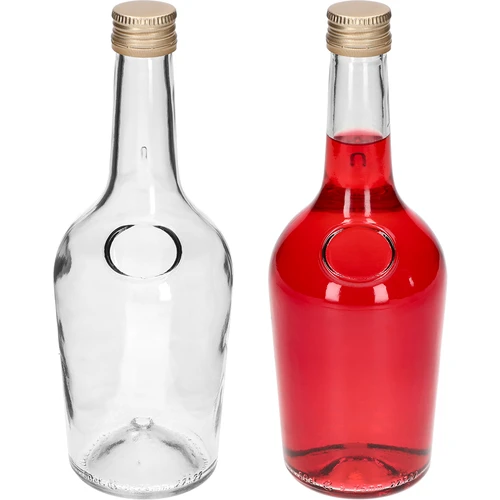 Botella GLORIA 0,5 L, con tapón de rosca dorado fi 28, 1 ud. - 3