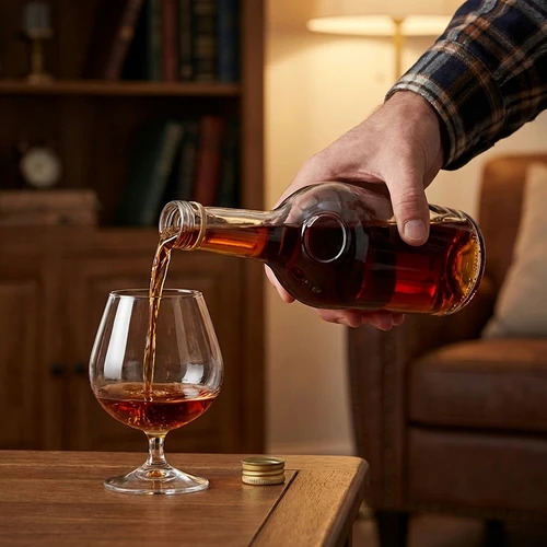 Botella GLORIA 0,5 L, con tapón de rosca dorado fi 28, 1 ud. - 7