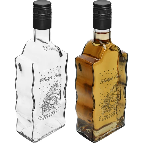 Botella Klasztorna 500 ml con tapón de rosca, motivo «Papá Noel», 1 ud. - 3