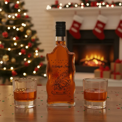 Botella Klasztorna 500 ml con tapón de rosca, motivo «Papá Noel», 1 ud. - 6