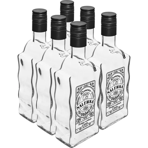 Botella Monacal 500 ml con tapón de rosca, estampado «Nalewka», 1 ud. - 4