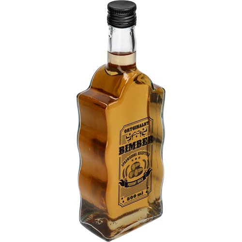 Botella Klasztorna 500 ml con tapón de rosca, estampado «Bimber», 1 ud. - 2