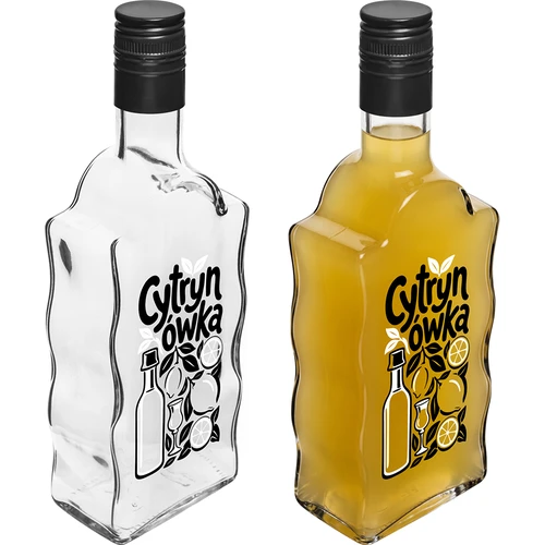 Botella Klasztorna 500 ml con tapón de rosca y diseño impreso «Cytrynówka», diseño 1 - 4