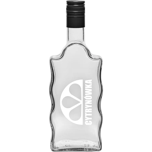 Botella Klasztorna 500 ml con tapón de rosca y estampado «Cytrynówka», diseño 2  - 1 