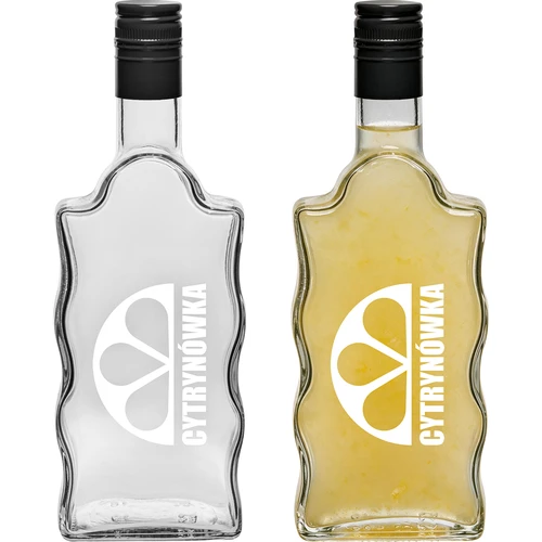 Botella Klasztorna 500 ml con tapón de rosca y estampado «Cytrynówka», diseño 2 - 3