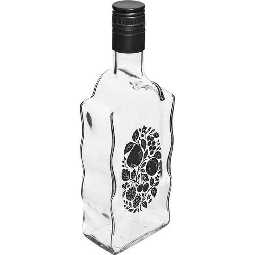 Botella Klasztorna 500 ml con tapón de rosca y estampado «Frutas», diseño 1  - 1 