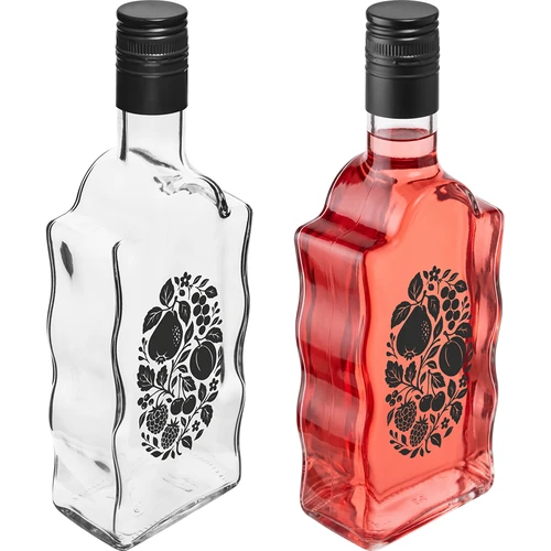 Botella Klasztorna 500 ml con tapón de rosca y estampado «Frutas», diseño 1 - 4