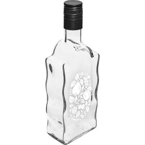 Botella Klasztorna 500 ml con tapón de rosca y estampado «Frutas», diseño 1