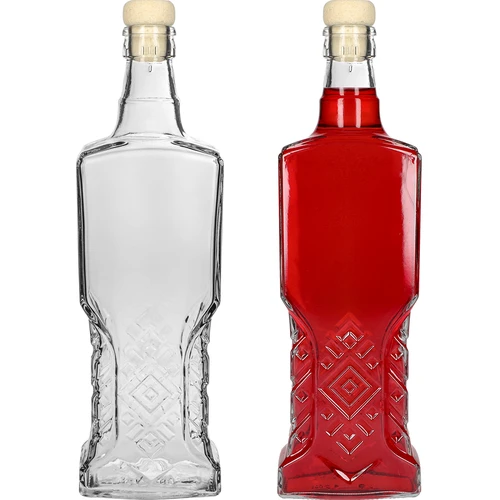 Botella Kredensowa 500ml con corcho - 4