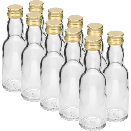 Botella «Maluch» con tapón dorado, 40 ml, 10 uds.