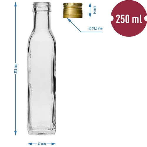 Botella Maraska 250ml con tapa 6 uds. - 7