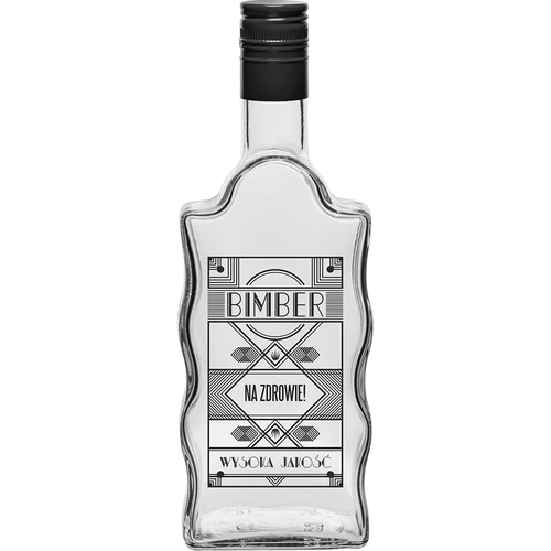 Botella Monástica 500ml, con tapa, impresión Aguardiente - 2