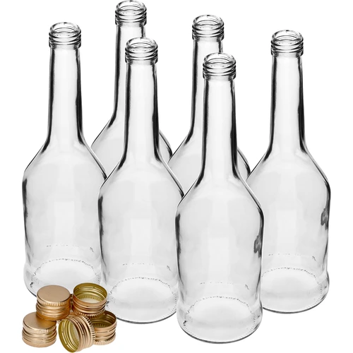 Botella Napoleón 500ml con tapón fi28, 6uds - 3