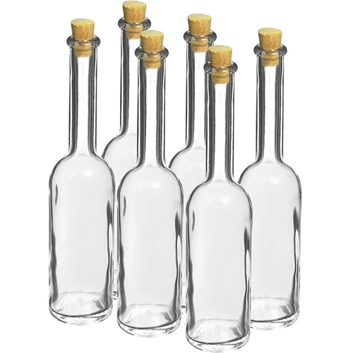 Botella para licor 100ml 6uds.+ 6 corchos KK14/10  - 1 