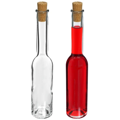 Botella para licor 200ml 6uds.+ 6 corchos KK23/18 - 6