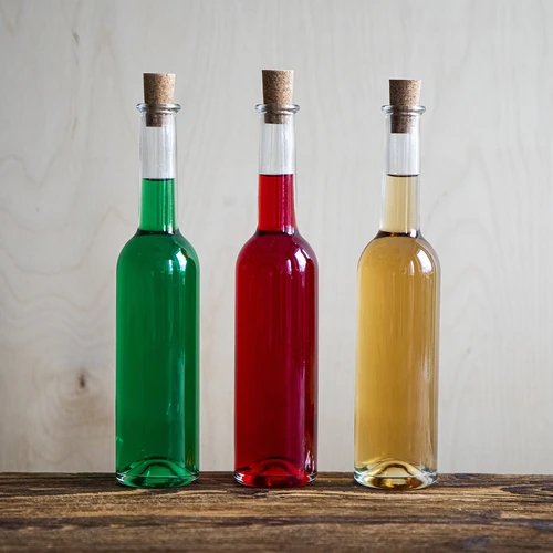 Botella para licor 350ml 6uds.+ 6 corchos - 7