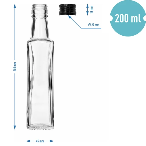 Botella Olimp de 200 ml con tapón de rosca, 1 ud. - 8