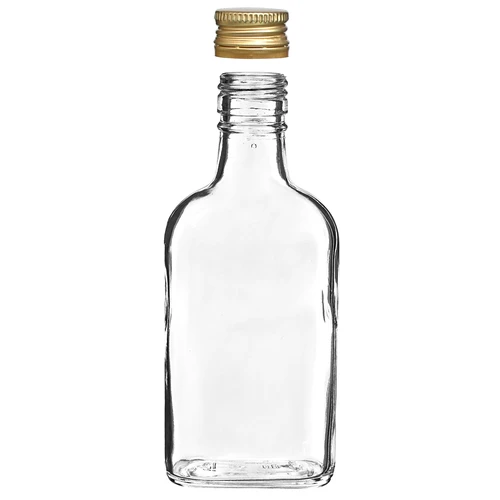 Botella para licores petaca con tapa 200ml 10uds - 3