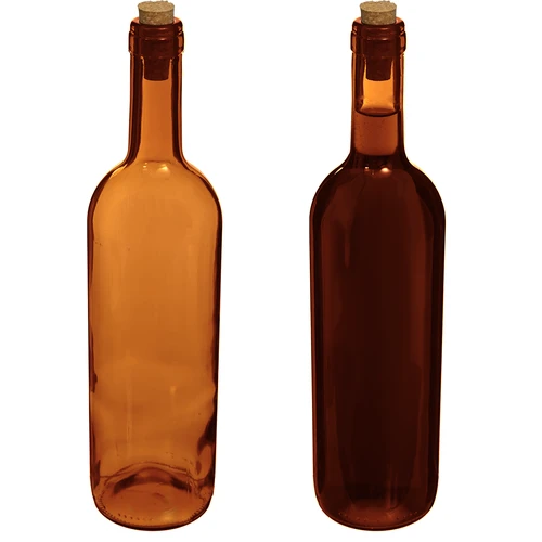 Botella para vino 750ml marrón - paquete de 8 unidades - 5