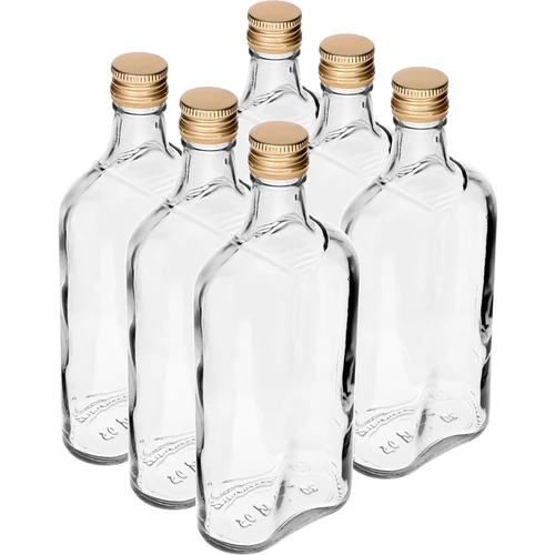 Botella Petaca 500ml con tapa - 6 uds. - 9