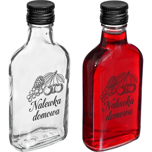 Botella tipo petaca 200 ml con tapón, impresión «Licor casero», 1 ud. - 2