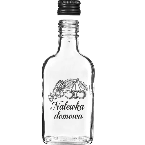 Botella tipo petaca 200 ml con tapón, impresión «Licor casero», 1 ud. - 3