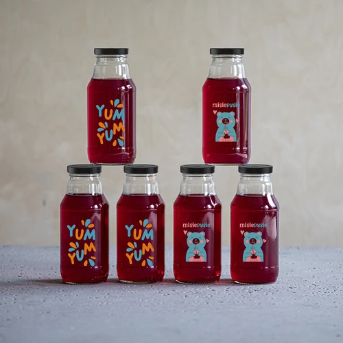 Botella TO 330ml con tapón fi43 diseños coloridos -6uds. - 8