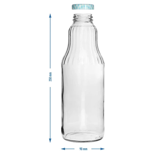Botella TO para jugo 1L con tapa fi43 - 6uds. - 9
