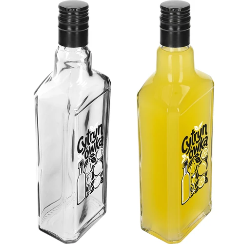 Botella Tynktura 500 ml con impresión «Cytrynówka» y tapón de rosca - 4