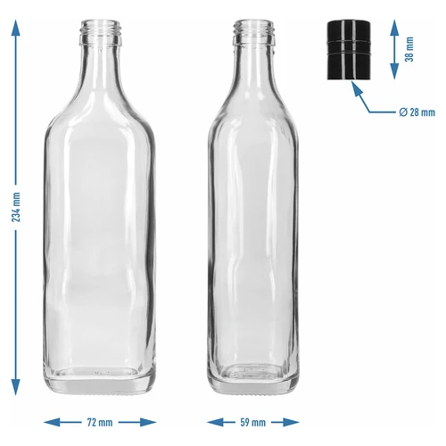 Botella Walker 500 ml, con tapón de rosca, 1 ud. - 5