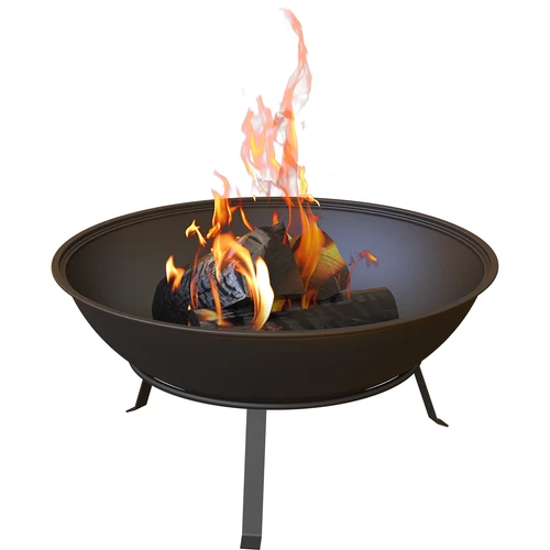 Brasero de jardín con parrilla, Ø55 cm, redondo, en forma de cuenco - 6