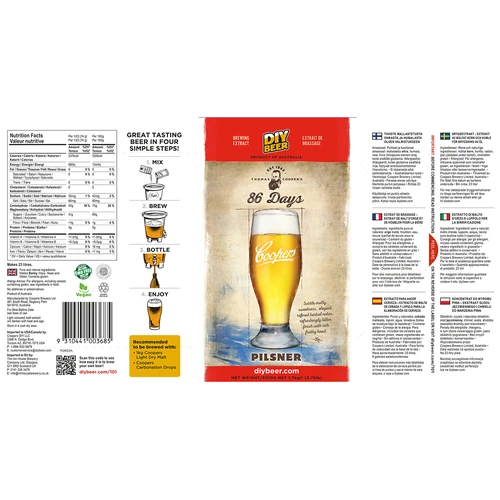 Brewkit Coopers 86 días Pilsner - 5