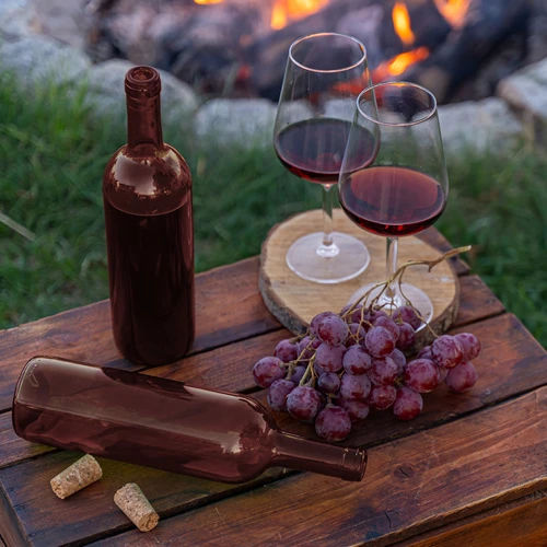 Butelka na wino 750 ml brązowa - zgrzewka 8szt. - 7