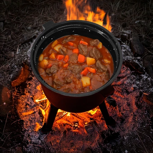 Caldero de cazador de hierro fundido con interior esmaltado, 8 L - 7