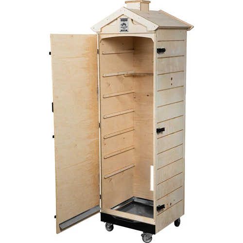 Cámara de ahumado de contrachapado certificado, sin bastidor, 320L, con ruedas - 2