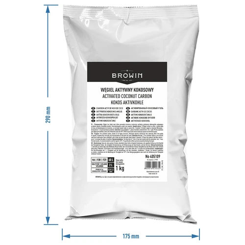 Carbón activado de coco 1 kg x 4 - conjunto - 5
