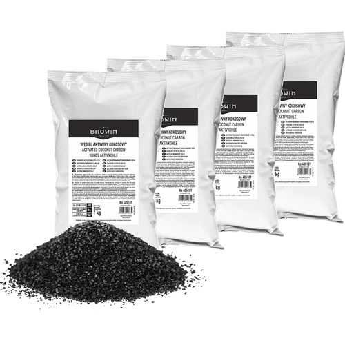 Carbón activado de coco 1 kg x 4 - conjunto  - 1 