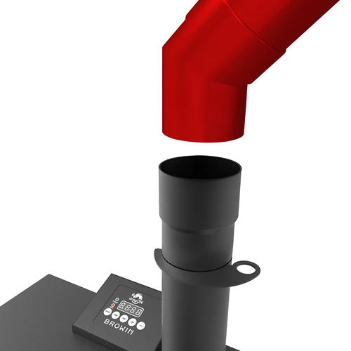 Chimenea para ahumadores de acero dragON - 5