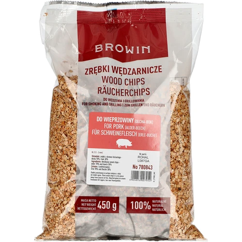Chips de madera para ahumar/parrilla 70% aliso + 30% haya, 450 g, clase 2