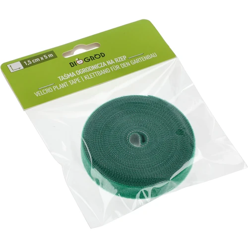 Cinta de jardín con velcro, verde, 15 mm x 5 m - 5
