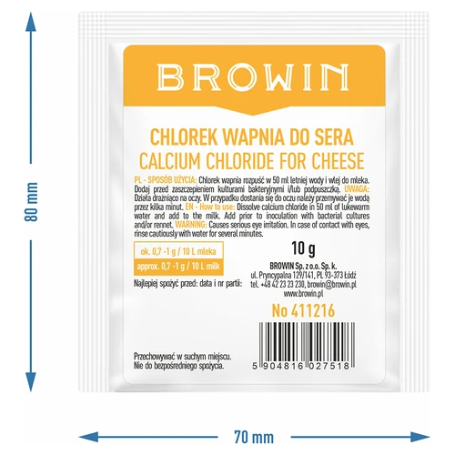 Cloruro de calcio para queso, 10 g - 11