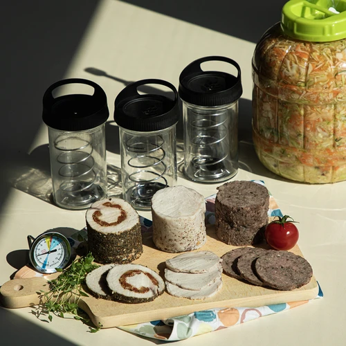 Cocedor de fiambre de vidrio para 450 g - 12