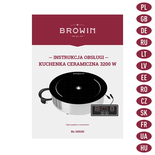 Cocina cerámica 3200 W - 9