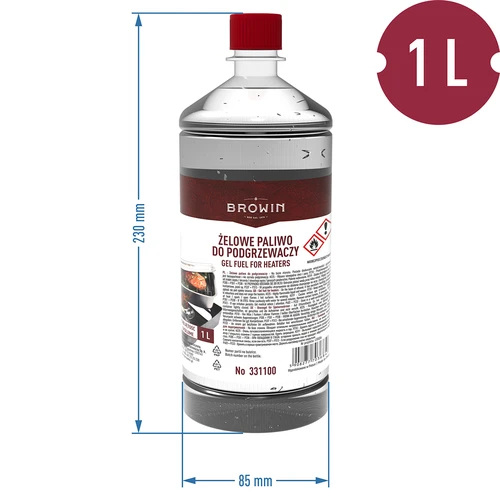 Combustible en gel para calentadores de ahumadores, 1L - 2